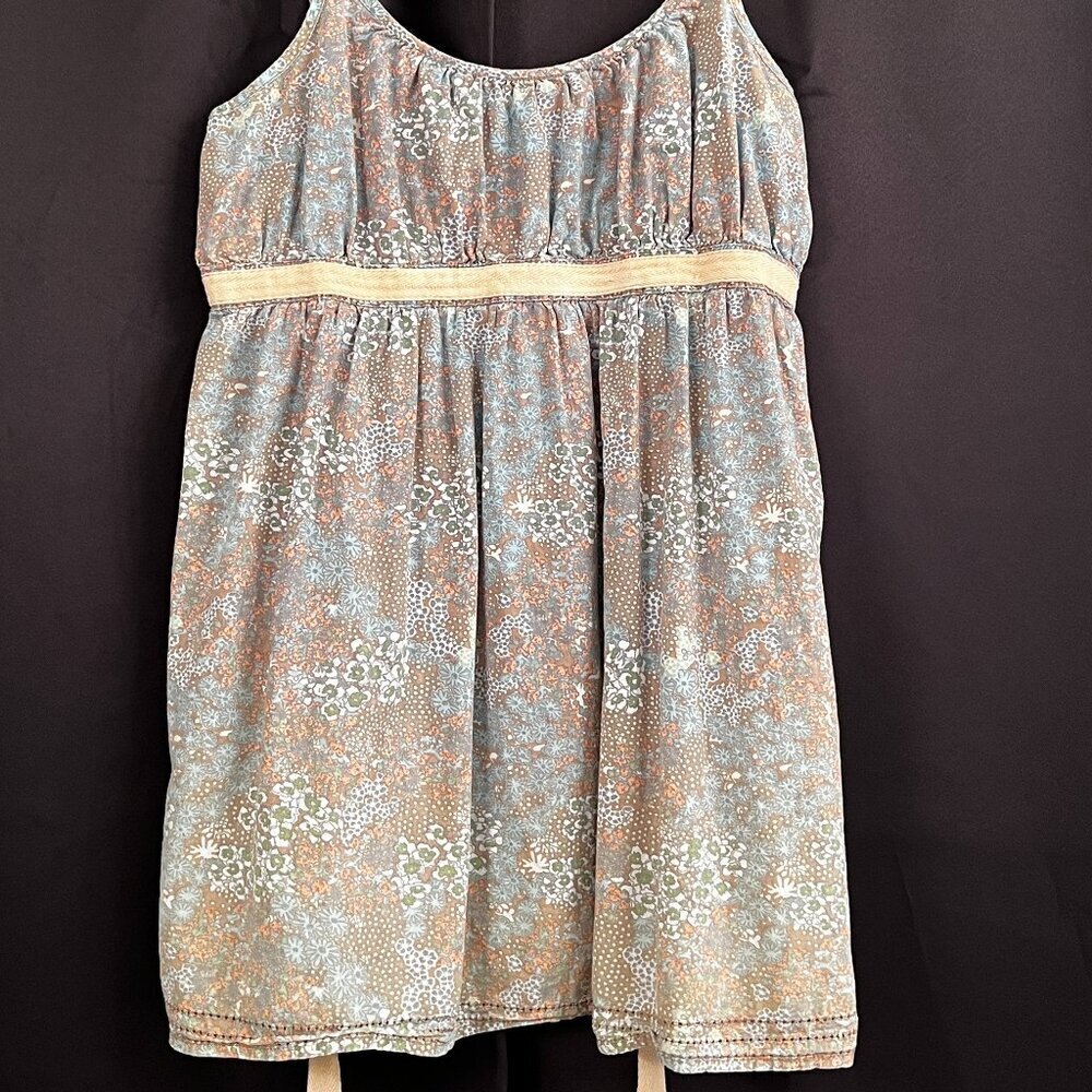 Y2K Babydoll Cami‎ Top Fairy Whimsigoth Soft Pastel Floral Smocked Small (READ)